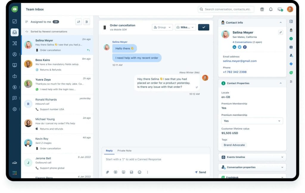 Freshchat LiveChat Alternative And Competitors